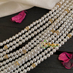 Multi Layered Pearl High Neck Choker-P006