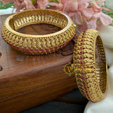 Premium Gold Look Alike Kemp Bangles-G02957