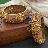 Premium Antique Temple Lakshmi Bangles-2956