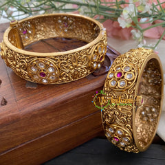 AD Stone Bangles-Screw Type-G2931