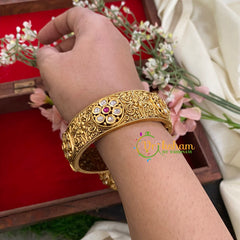 AD Stone Bangles-Screw Type-G2931