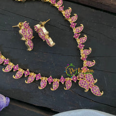 American Diamond Maanga Haram -Red -G6951