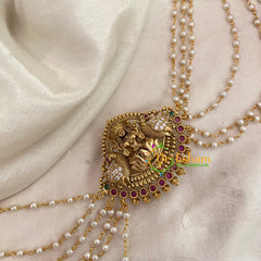 Temple Bun Billai with Side Chains -Lakshmi -G9227