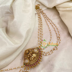 Temple Bun Billai with Side Chains -Lakshmi -G9227