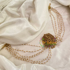 Temple Bun Billai with Side Chains -Lakshmi -G9228