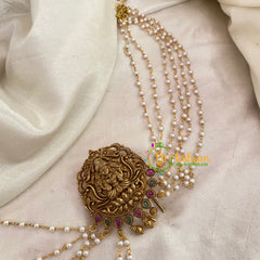 Temple Bun Billai with Side Chains -Lakshmi -G9228