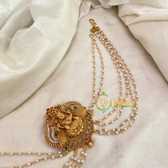 Temple Bun Billai with Side Chains -Lakshmi -G9224