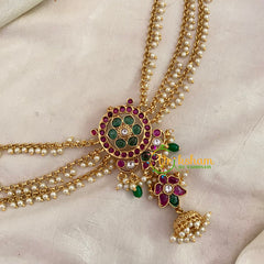Premium Bun Billai with Side Chains -Jhumka-G9233