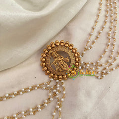 Temple Bun Billai with Side Chains -Krishna-G9226
