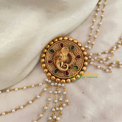 Temple Bun Billai with Side Chains -Ganesh-G9222