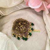 Premium Lakshmi Single Jada Billai -Temple Bun Billai -GREEN BEAD-G9217