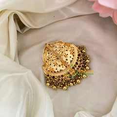 Premium Kemp Single Jada Billai -Bun Billai-Chandh-Gold Bead -G9198