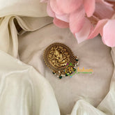 Premium Lakshmi Single Jada Billai -Temple Bun Billai -Green Bead Pearl-G9211