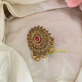 Premium Kemp Single Jada Billai -Bun Billai Flower-Gold Bead-G9195