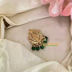 Premium Kemp Single Jada Billai -Bun Billai -Green Bead-G9183