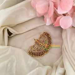 Premium Kemp Single Jada Billai -Bun Billai -Gold Bead-G9178