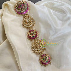 Precious Jadau Kundan Bridal Jada Billai-Hair Accessory-J681