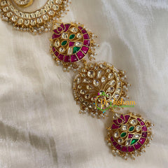 Precious Jadau Kundan Bridal Jada Billai-Hair Accessory-J685