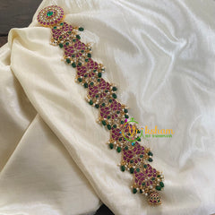 Precious Kemp Jada with Billai-Dual Peacock-Green Bead-G5861