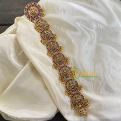 AD stone Lakshmi Billai -Temple Jada Billai -Ghungroo-G5880