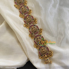 AD stone Lakshmi Billai -Temple Jada Billai -Ghungroo-G5880