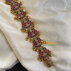 Precious Kemp Jada with Billai-Dual Peacock-Ghungroo-G5862