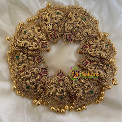 AD stone Lakshmi Billai -Temple Jada Billai -Peacock-G5850