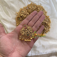 AD stone Lakshmi Billai -Temple Jada Billai -Peacock-G5850