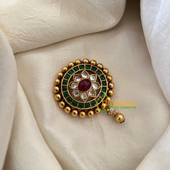 Premium Kemp Single Jada Billai -Bun Billai -Green Red-G9878