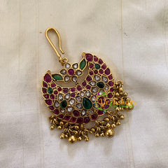 Elegant AD stone Maang Tikka - Short Tikka-Ghungroo -G7112