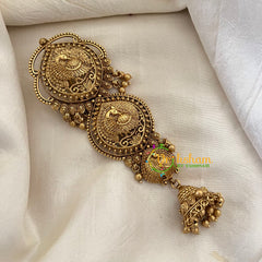 Bridal Jada Bun Billai- Jhumka Jada Billai -Peacock-G9868