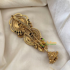 Bridal Jada Bun Billai- Jhumka Jada Billai -Peacock-G9868