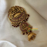 Bridal Jada Bun Billai- Jhumka Jada Billai -Red-G9865