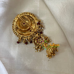 Antique Bridal Jada Bun Billai- Jhumka Jada Billai -Chandh-G9864