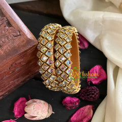 Kids Silk Thread Kundan Bangle-Kada-Glossy -G4911