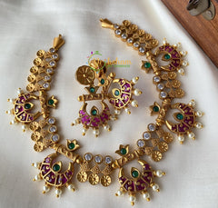 Premium Fancy Designer Choker -Kemp and AD Stone Choker -G2235