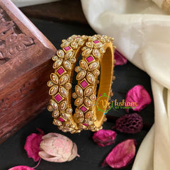 Kids Silk Thread Kundan Bangle-Kada -G4916