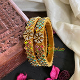 Kada Kundan Bangle -Unicorn Star-G4856