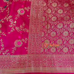 Pink Semi Benarasi Saree -VS1659