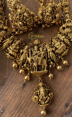 Intricately Designed Shivan Shakthi Temple Neckpiece -G2244