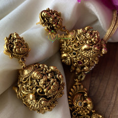 Premium Antique Laskhmi with Peacock Choker -G2242