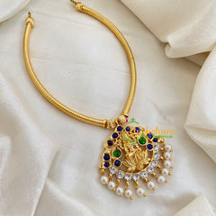 Blue Traditional Kemp Lakshmi Addigai -G7186