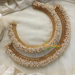 Cluster Pearl Bridal Anklets-G8425