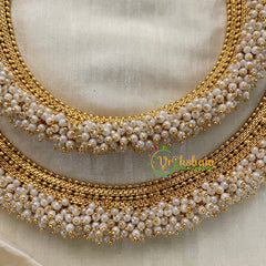 Cluster Pearl Bridal Anklets-G8425