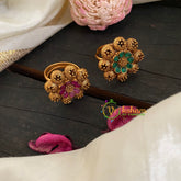 Premium Matt Gold Finger Ring- Floral 2-G3068