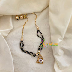 Black Bead Bracelet -Mangalsutra Bracelet -Heart -G7200
