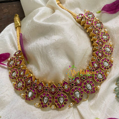 Precious Jadau Kundan Removable Pendant Neckpiece-J946