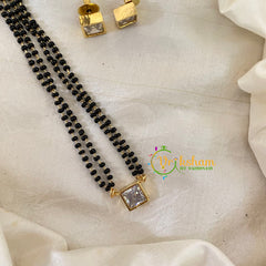 AD Stone Kundan Pendant Mangalsutra-Single Square -G7220