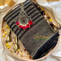 Black Georgette Saree -VS851