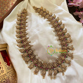 Antique Gold Lakshmi Maanga 1 gm Malai -Temple Haram-G9439